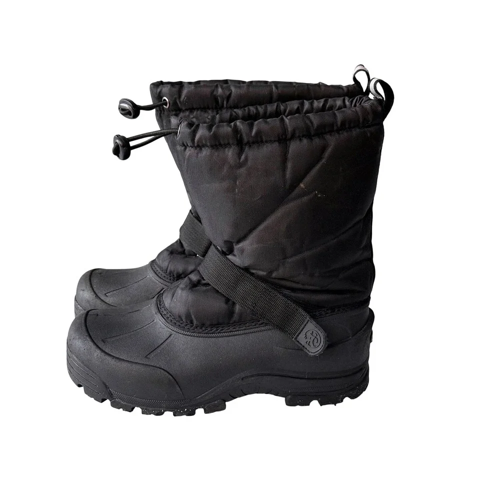 Northside Frosty Kids Black Winter Snow Boots Waterproof Insulated Sz 5M